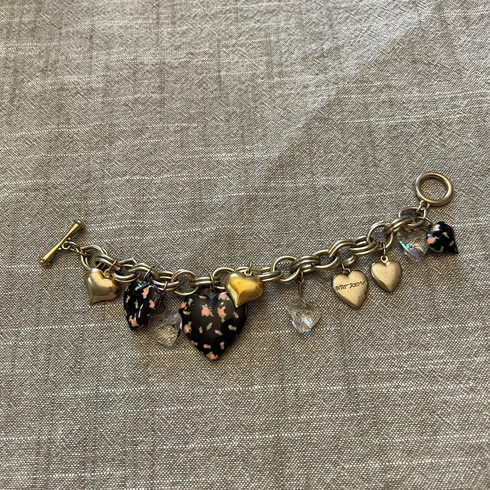 Betsey Johnson Gold and Silver Charm Bracelet - Picture 2 of 10